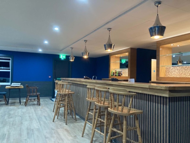 Finished bar interior